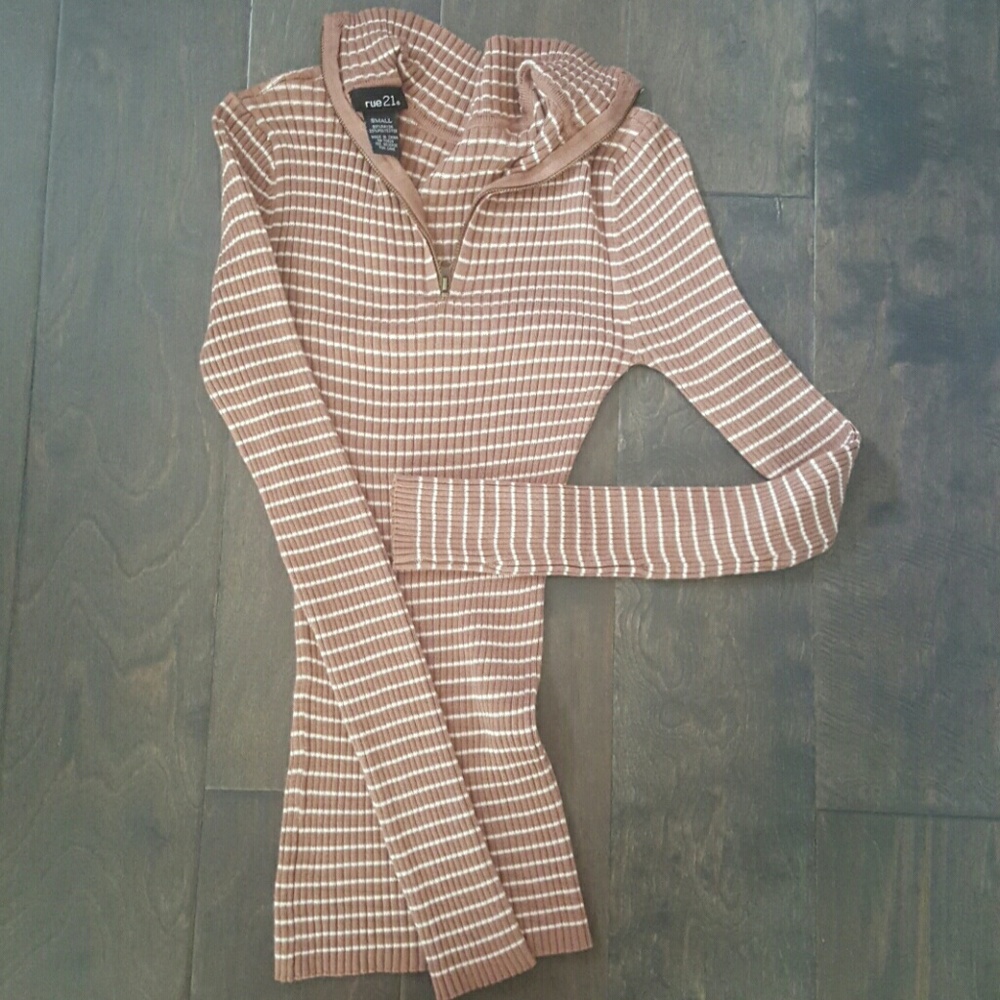 Brown&White Long Sleeve